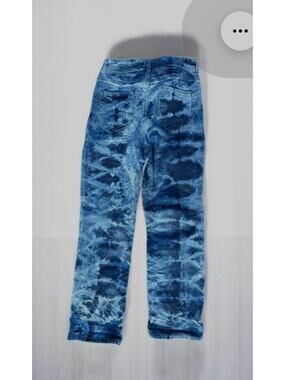 Denim Distressed Swirled Jeans  BNWT Size 10
